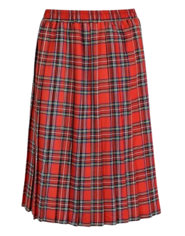 Red Long Elastic Skirt