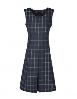 School Uniform Tunic with Pleated Skirt Calf Length